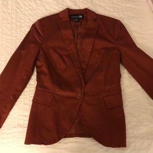 Rust color blazer